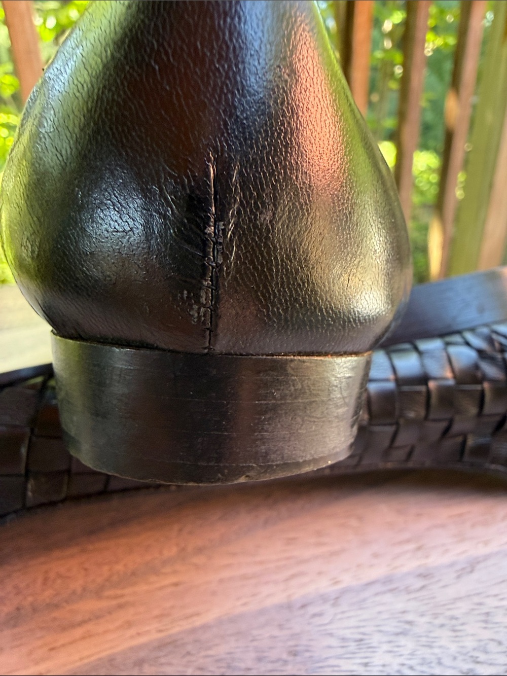 Sesto Meucci Woven Leather Flats in Dark Brown - Picture 16 of 16